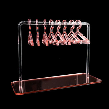 Casual Simple Style Hanger Arylic Transparent Jewelry Rack