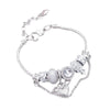 Casual Simple Style Heart Shape Alloy Wholesale Bracelets