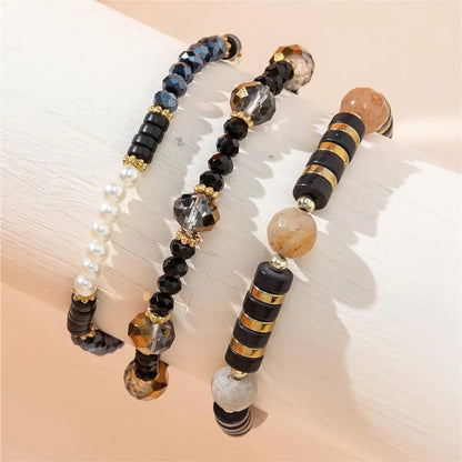 Casual Simple Style Irregular Glass Rope Beaded Women'S Bracelets