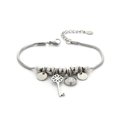 Casual Simple Style Leaf Owl Flower Alloy Wholesale Bracelets