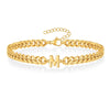 Casual Simple Style Letter 201 Stainless Steel 304 Stainless Steel 18K Gold Plated Bracelets In Bulk