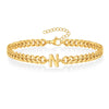Casual Simple Style Letter 201 Stainless Steel 304 Stainless Steel 18K Gold Plated Bracelets In Bulk
