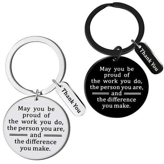 Casual Simple Style Letter 304 Stainless Steel Iron Polishing Plating Laser Bag Pendant Keychain