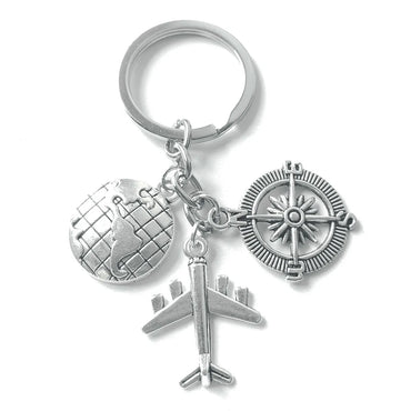 Casual Simple Style Letter Airplane Alloy Plating Keychain