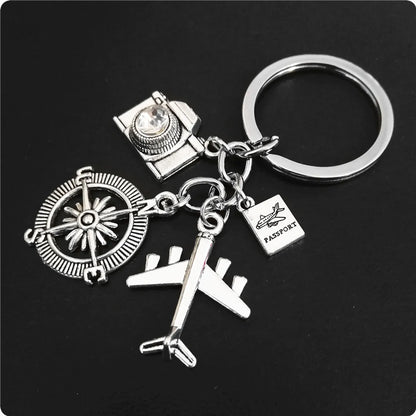 Casual Simple Style Letter Airplane Alloy Plating Keychain