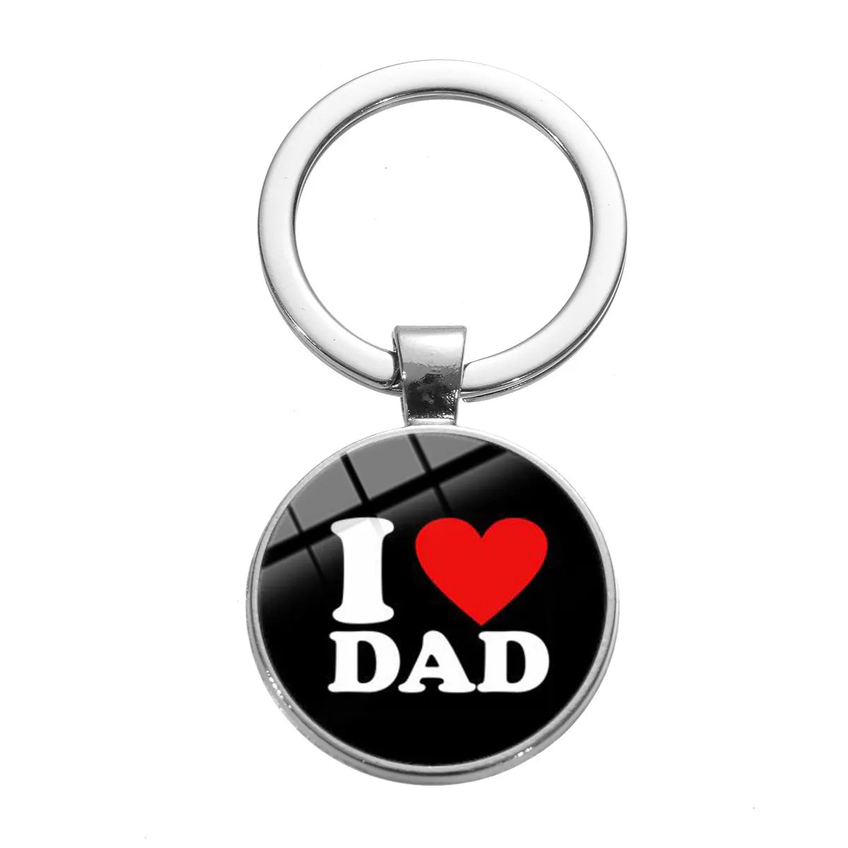 Casual Simple Style Letter Alloy Buckle Inlay Glass Father'S Day Bag Pendant Keychain