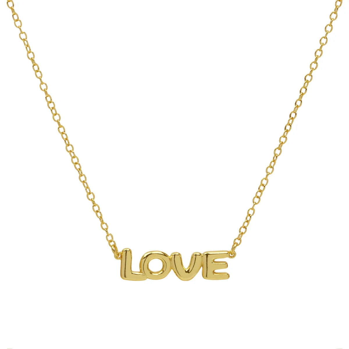 Casual Simple Style Letter Brass Pendant Necklace 1 Piece