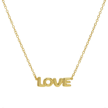 Casual Simple Style Letter Brass Pendant Necklace 1 Piece