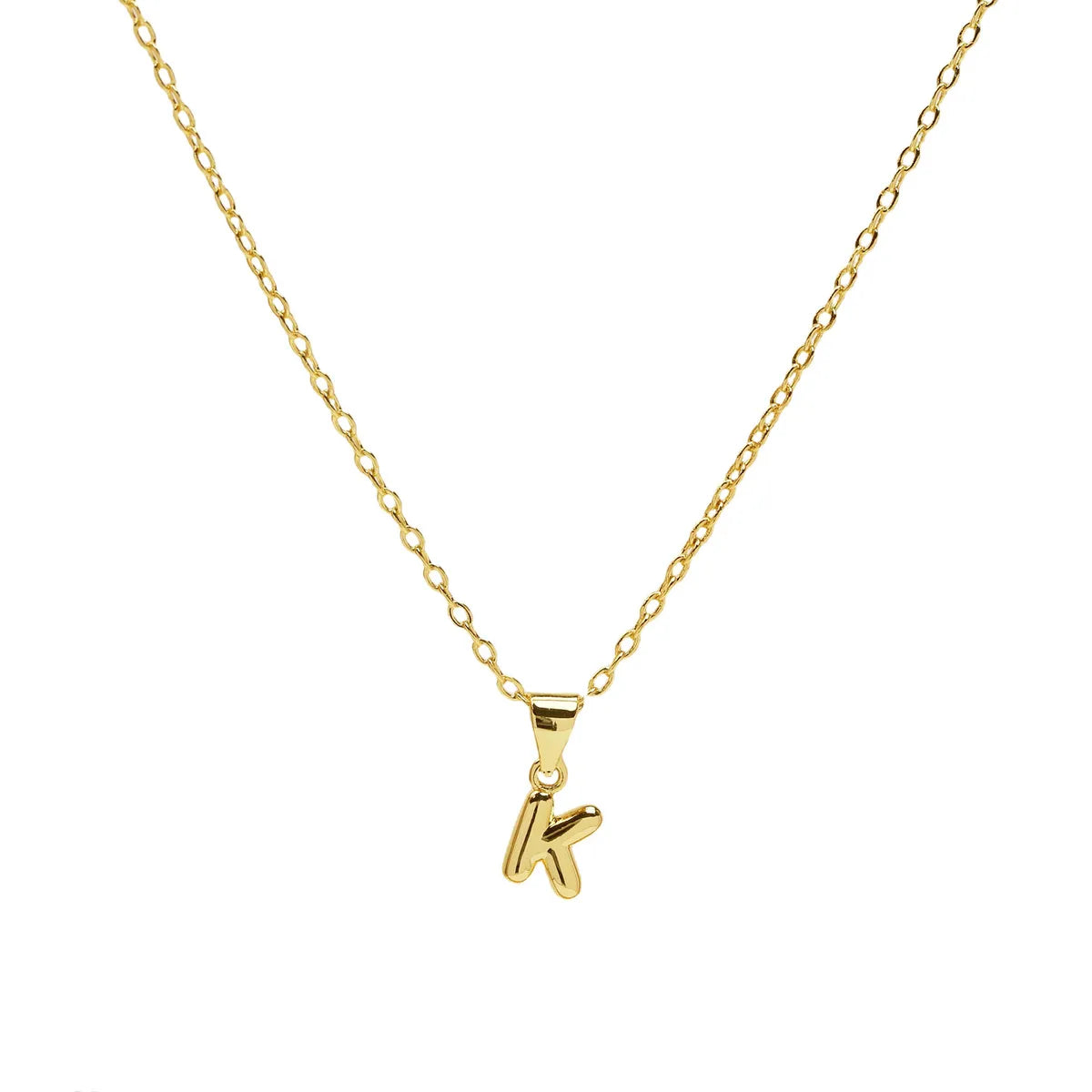 Casual Simple Style Letter Brass Pendant Necklace 1 Piece