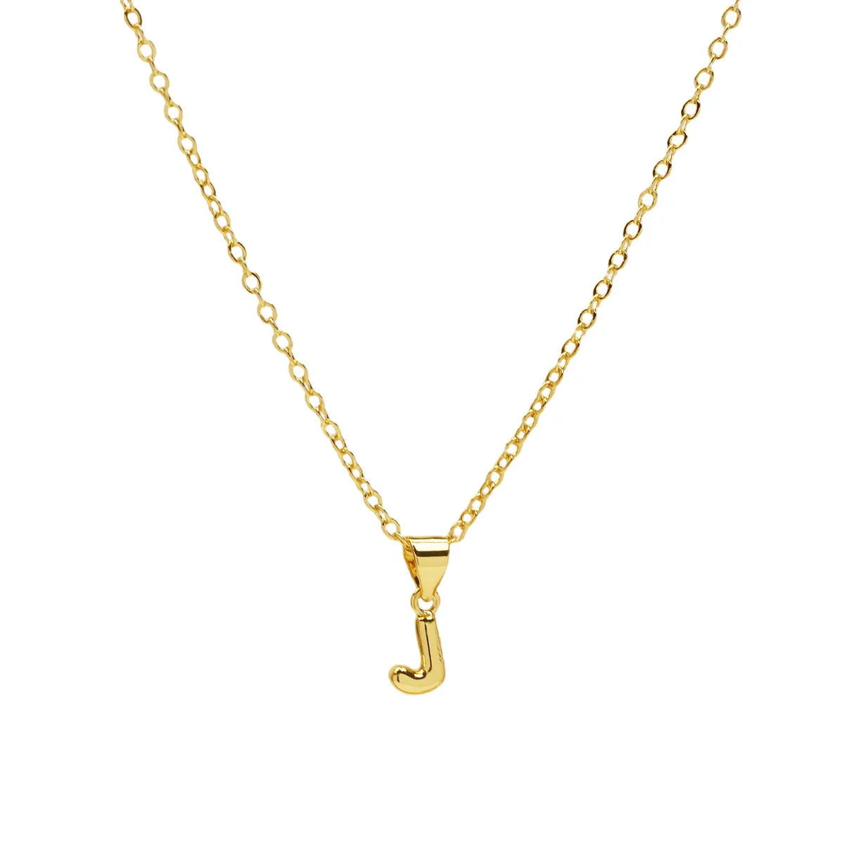 Casual Simple Style Letter Brass Pendant Necklace 1 Piece