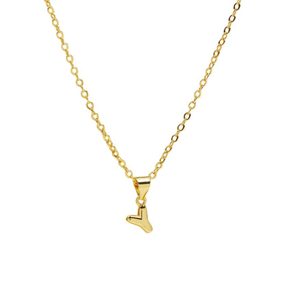 Casual Simple Style Letter Brass Pendant Necklace 1 Piece