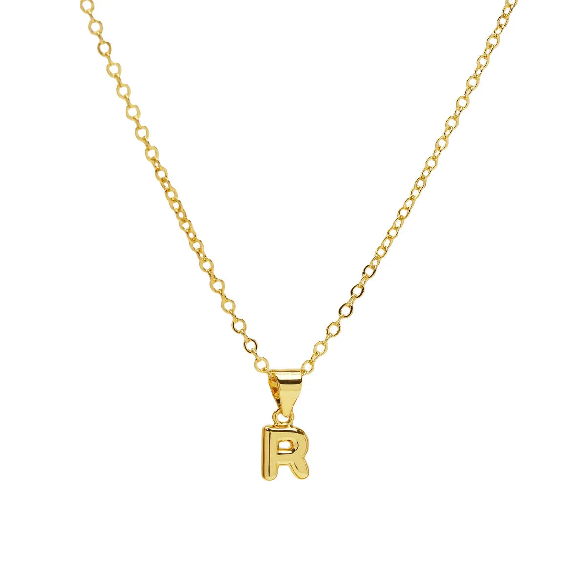 Casual Simple Style Letter Brass Pendant Necklace 1 Piece