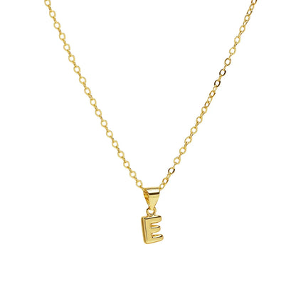 Casual Simple Style Letter Brass Pendant Necklace 1 Piece