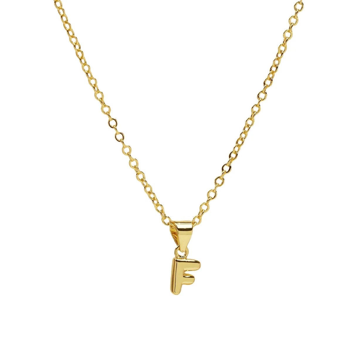 Casual Simple Style Letter Brass Pendant Necklace 1 Piece