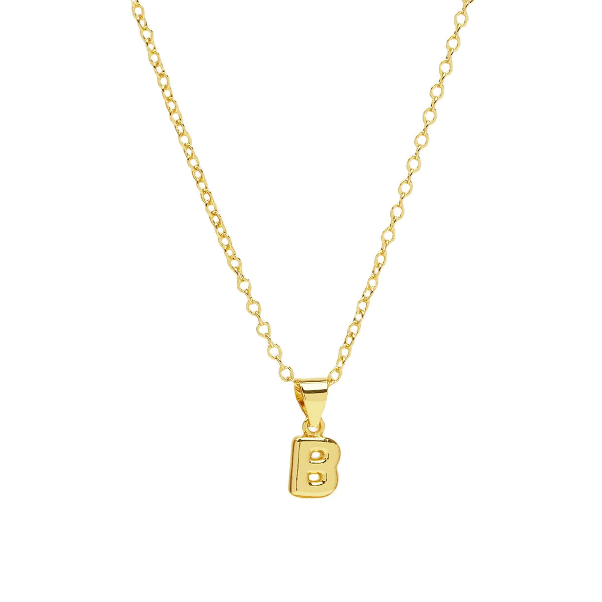 Casual Simple Style Letter Brass Pendant Necklace 1 Piece