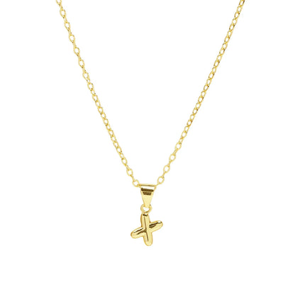 Casual Simple Style Letter Brass Pendant Necklace 1 Piece