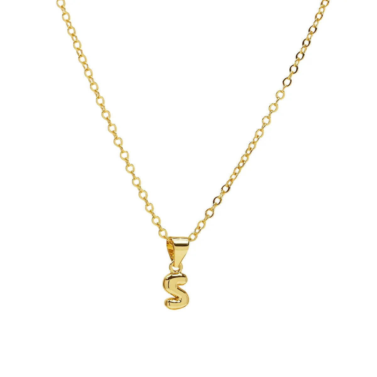 Casual Simple Style Letter Brass Pendant Necklace 1 Piece