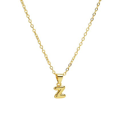 Casual Simple Style Letter Brass Pendant Necklace 1 Piece