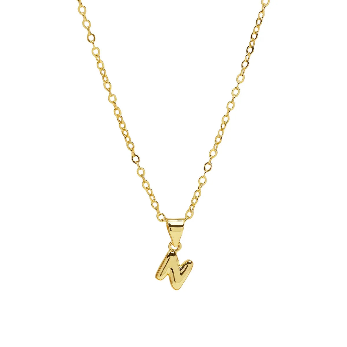 Casual Simple Style Letter Brass Pendant Necklace 1 Piece