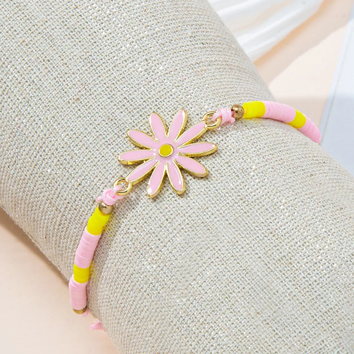 Casual Simple Style Letter Flower Alloy Soft Clay Wholesale Bracelets