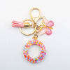 Casual Simple Style Letter Flower Butterfly Plastic Resin Sequins Epoxy Bag Pendant Keychain