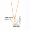 304 Stainless Steel Casual Simple Style Plating Inlay Letter Heart Shape Shell Pendant Necklace