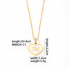 304 Stainless Steel Casual Simple Style Plating Inlay Letter Heart Shape Shell Pendant Necklace