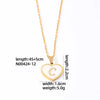 304 Stainless Steel Casual Simple Style Plating Inlay Letter Heart Shape Shell Pendant Necklace