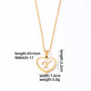 304 Stainless Steel Casual Simple Style Plating Inlay Letter Heart Shape Shell Pendant Necklace