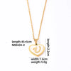 304 Stainless Steel Casual Simple Style Plating Inlay Letter Heart Shape Shell Pendant Necklace