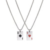 Casual Simple Style Poker Titanium Steel Polishing Enamel Unisex Pendant Necklace
