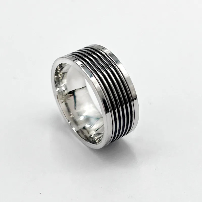 Casual Simple Style Round 304 Stainless Steel Unisex Rings