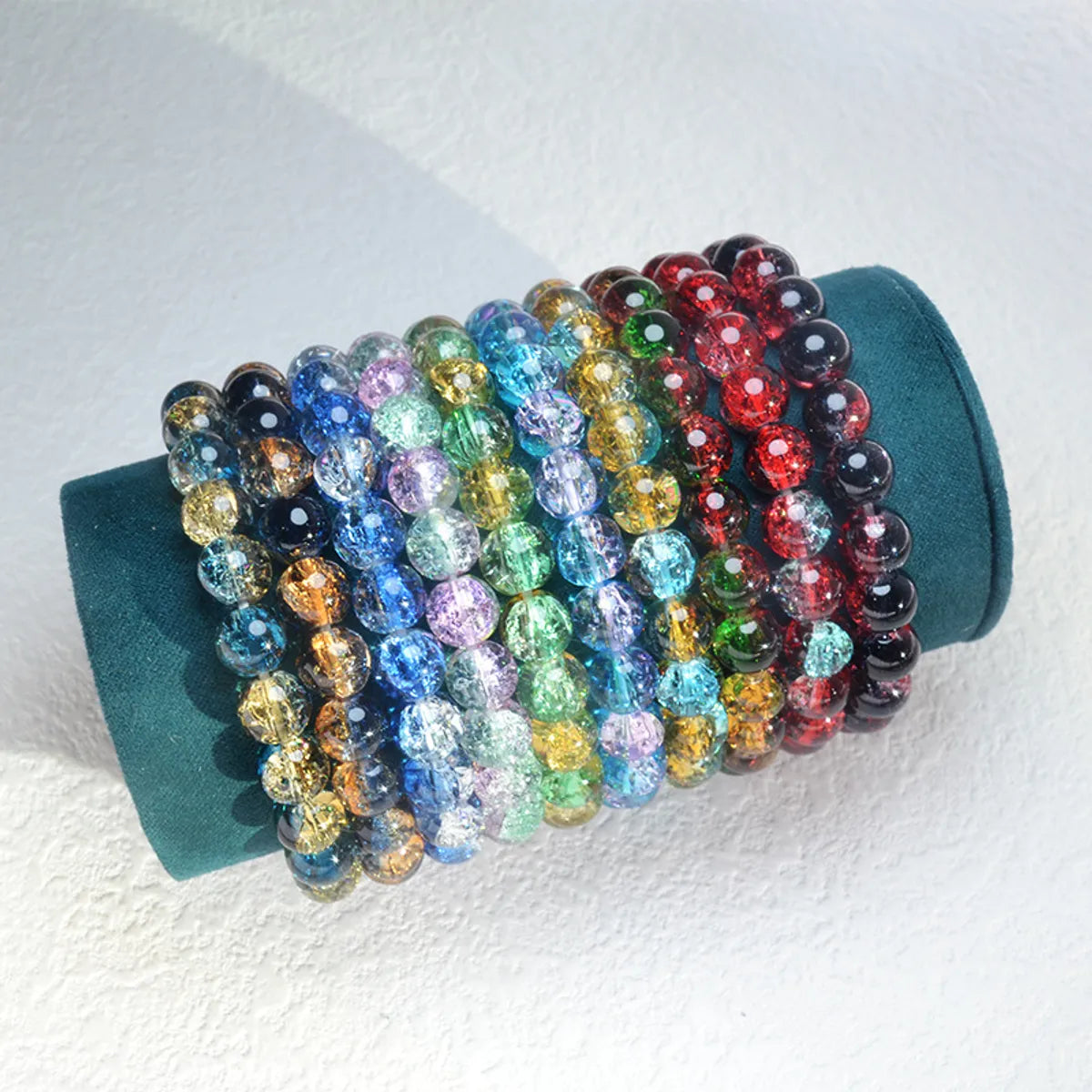 Casual Simple Style Round Artificial Crystal Wholesale Bracelets