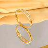 Casual Simple Style Round Heart Shape Butterfly Titanium Steel Zircon Bangle In Bulk