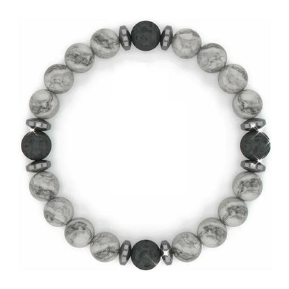 Casual Simple Style Round Natural Stone Beaded Unisex Bracelets