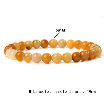 Casual Simple Style Round Natural Stone Wholesale Bracelets