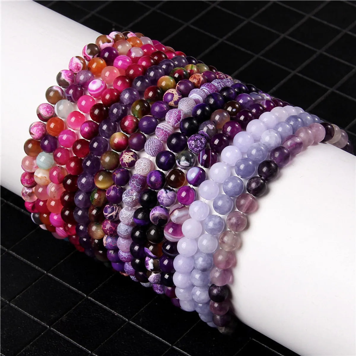 Casual Simple Style Round Natural Stone Wholesale Bracelets