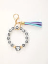 Casual Simple Style Round Wood Beaded Keychain