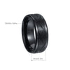 Casual Simple Style Solid Color 201 Stainless Steel Black Plated Men'S Rings
