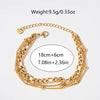Casual Simple Style Solid Color 304 Stainless Steel 14K Gold Plated Bracelets In Bulk
