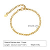 Casual Simple Style Solid Color 304 Stainless Steel 18K Gold Plated Bracelets In Bulk