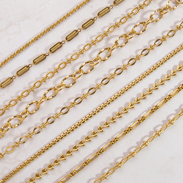 Casual Simple Style Solid Color 304 Stainless Steel Bracelets In Bulk