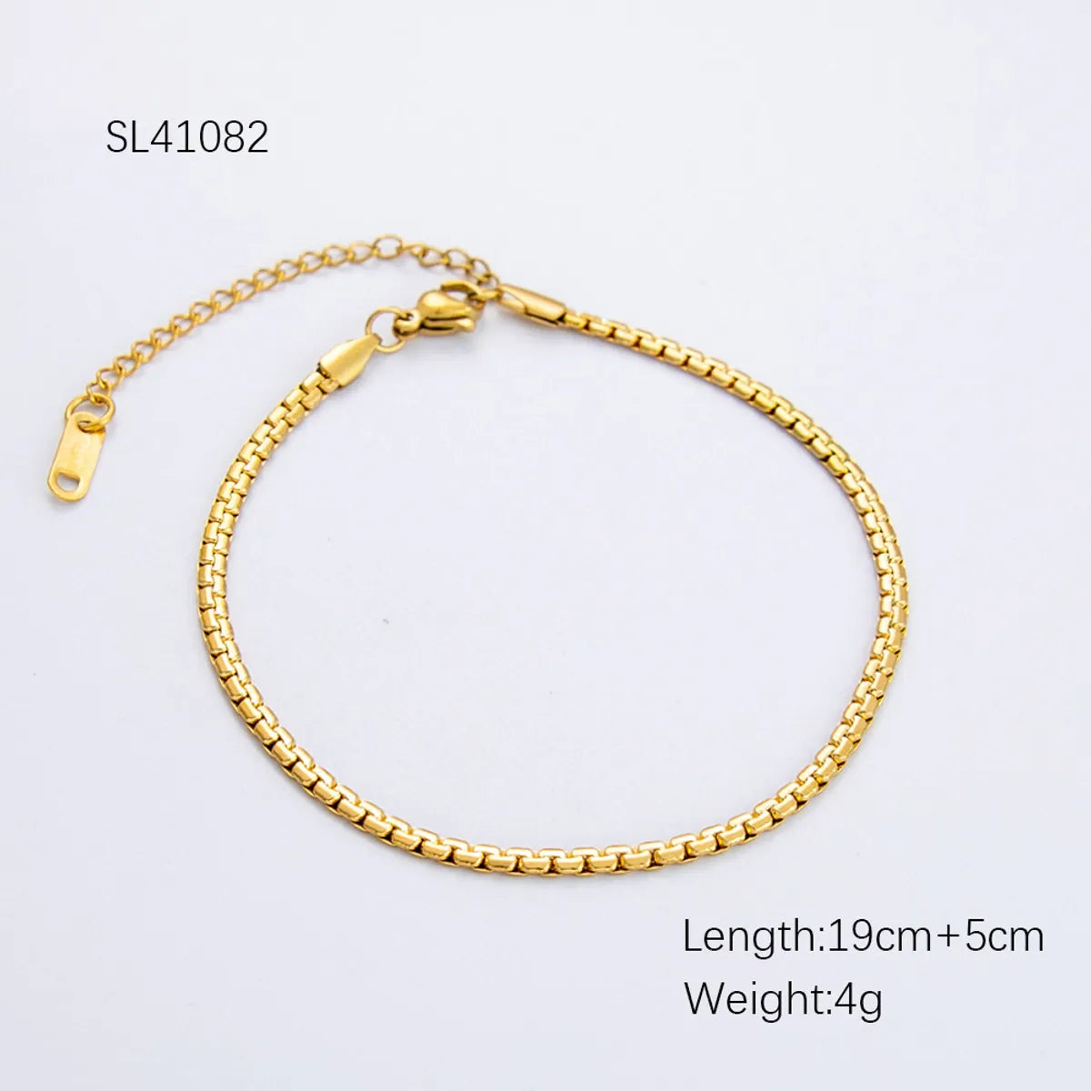 Casual Simple Style Solid Color 304 Stainless Steel Bracelets In Bulk