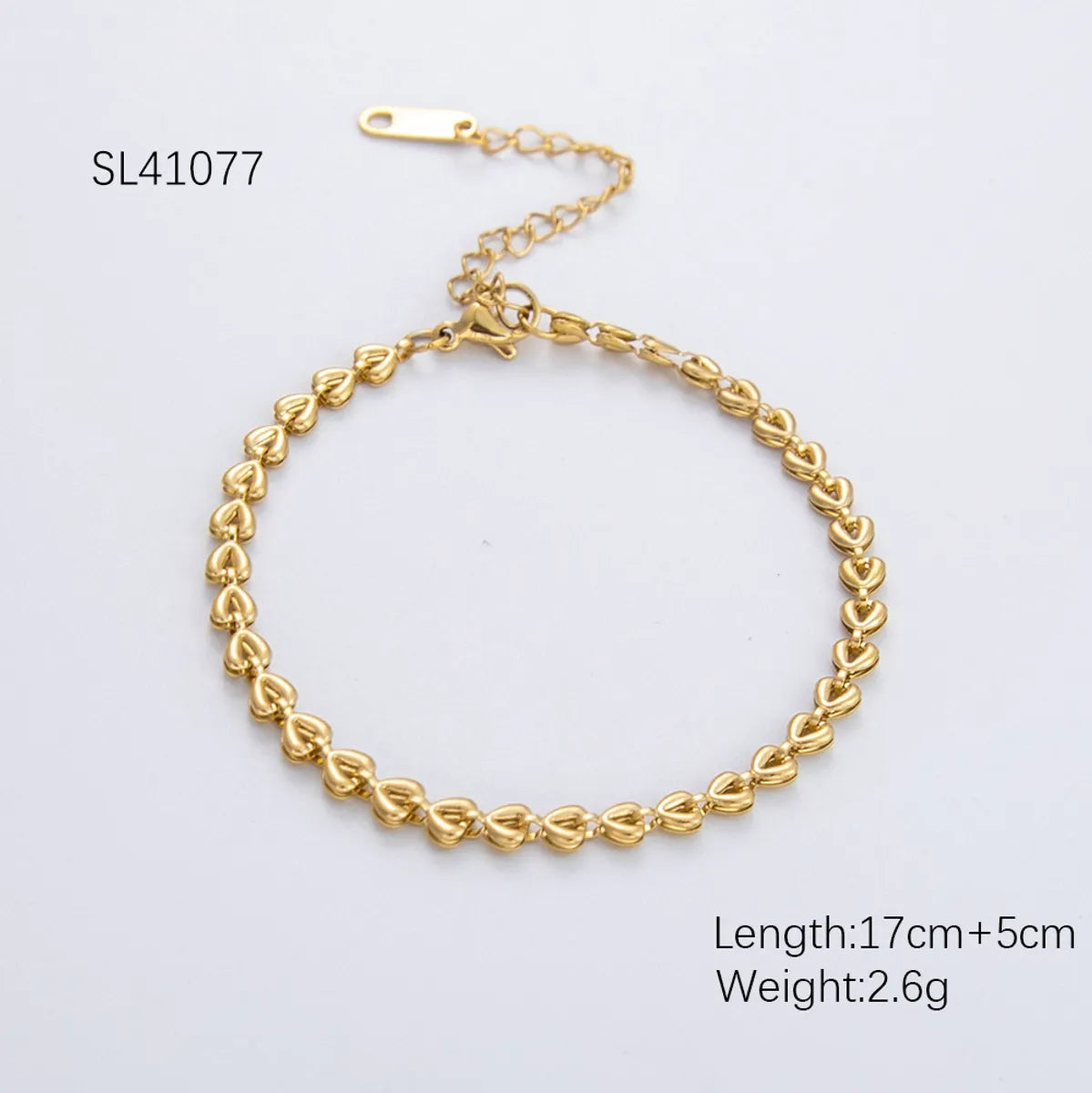 Casual Simple Style Solid Color 304 Stainless Steel Bracelets In Bulk