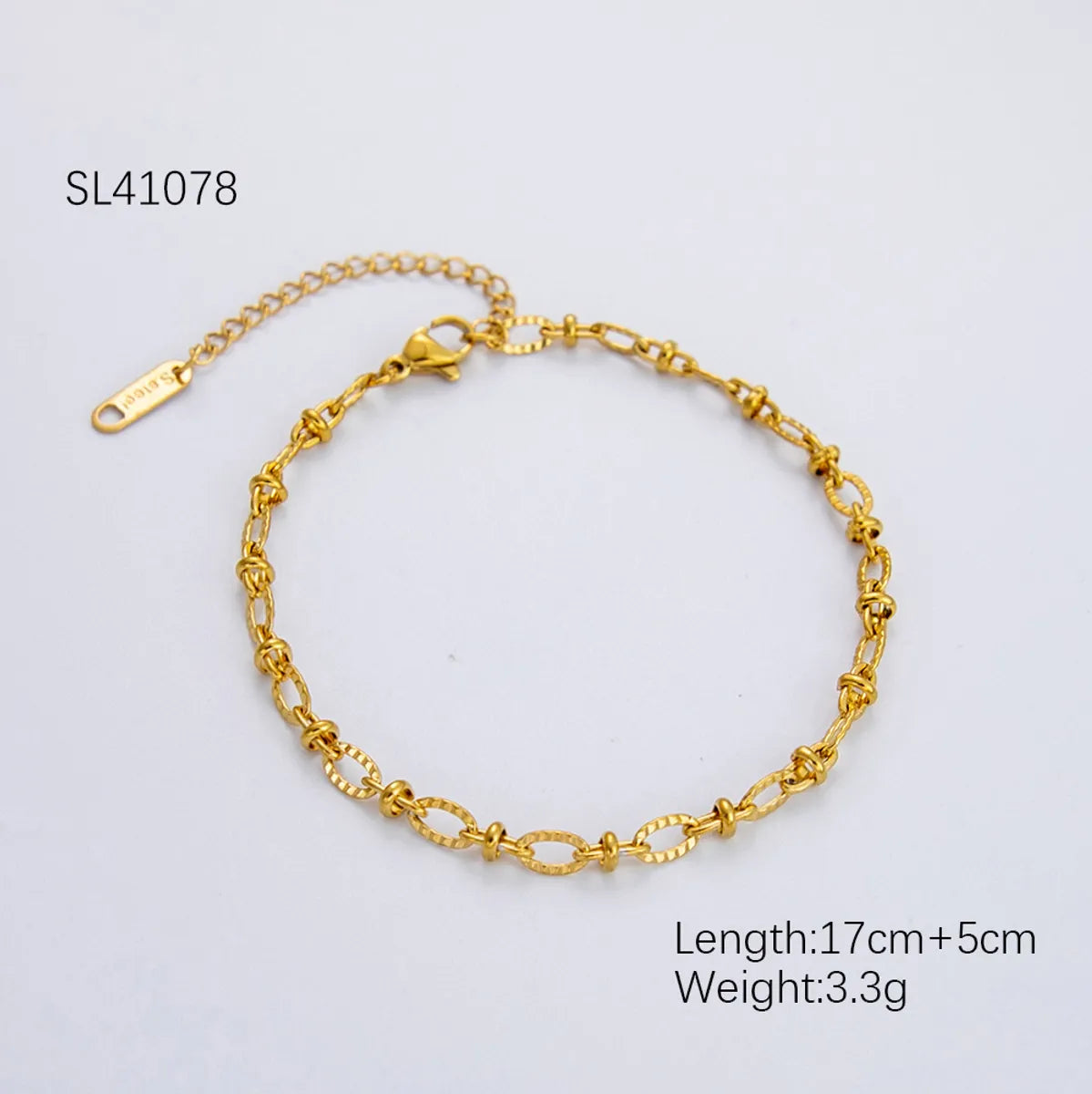 Casual Simple Style Solid Color 304 Stainless Steel Bracelets In Bulk