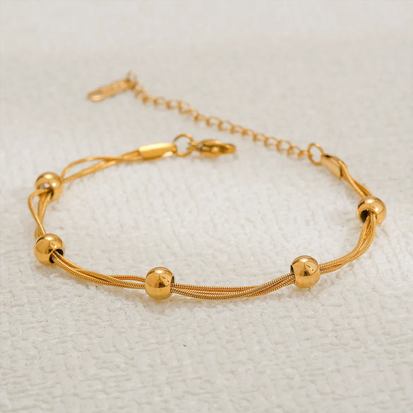 Casual Simple Style Solid Color 304 Stainless Steel Bracelets In Bulk