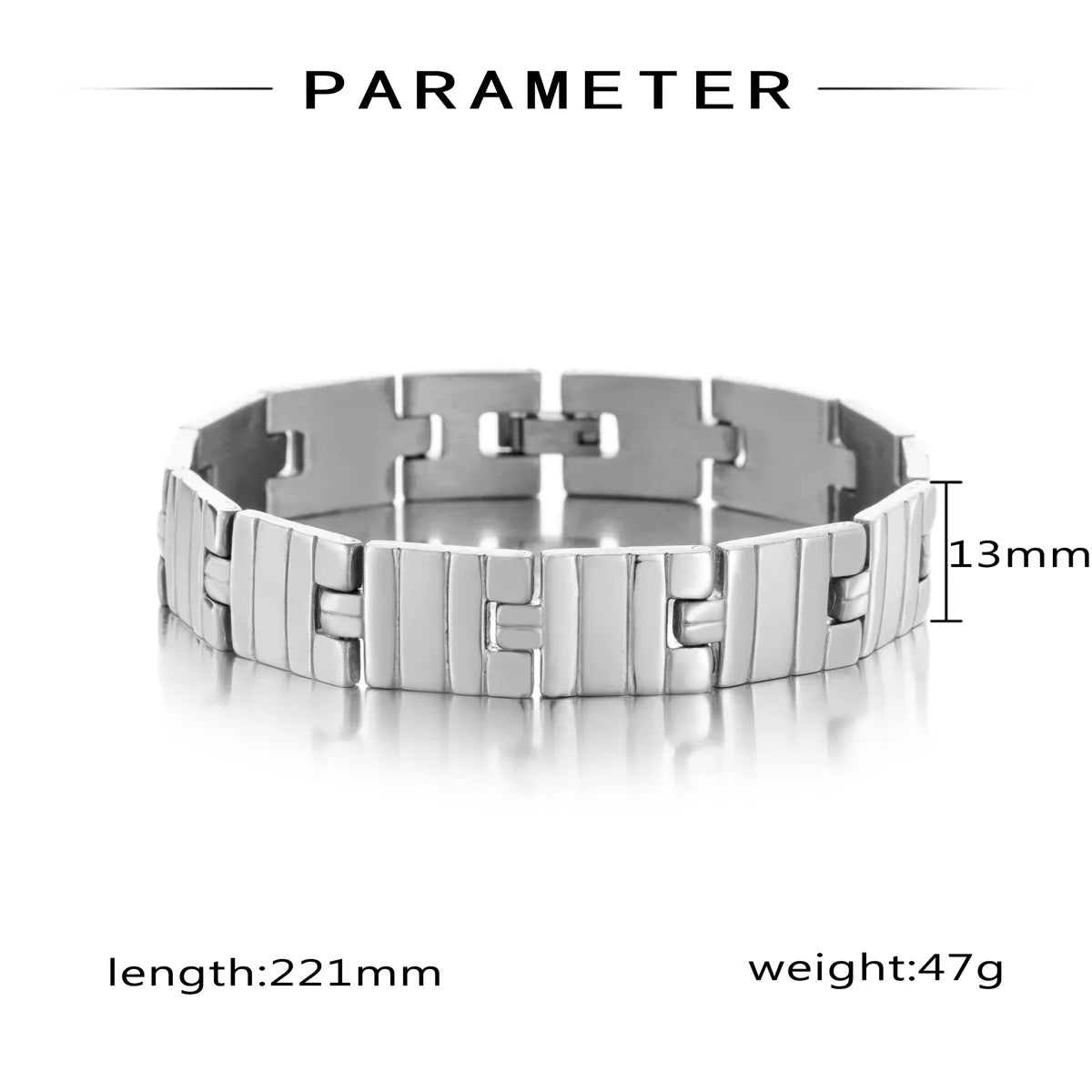 Casual Simple Style Solid Color 304 Stainless Steel Men'S Bracelets