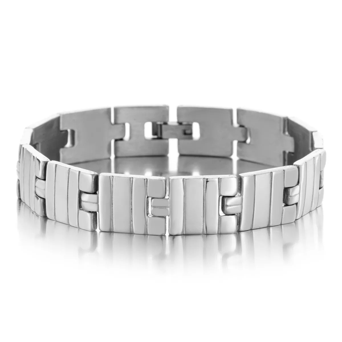 Casual Simple Style Solid Color 304 Stainless Steel Men'S Bracelets