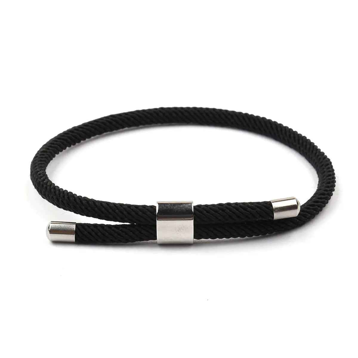 Casual Simple Style Solid Color 304 Stainless Steel Rope Polishing Unisex Bracelets