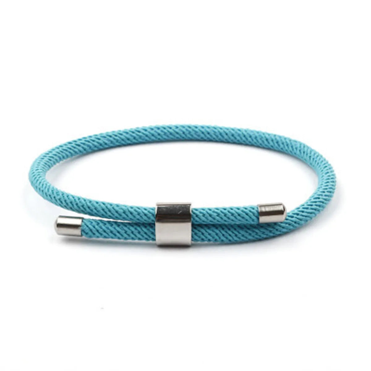 Casual Simple Style Solid Color 304 Stainless Steel Rope Polishing Unisex Bracelets